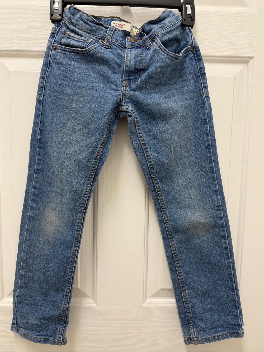 Levi's Signature Slim Boy’s Blue Straight Jeans - Picture 1 of 3